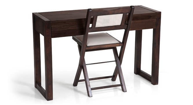 WALLET STUDY AND FOLDING CHAIR  (Finish-Mahogany)